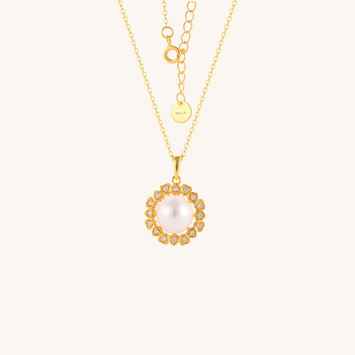 Gold Sunshine Pearl Necklace