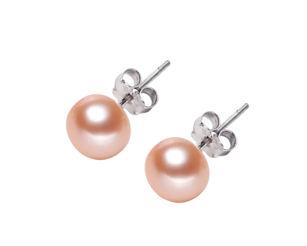 Freshwater Pearl Stud Earring in Sterling Silver - L'Amour Pearls