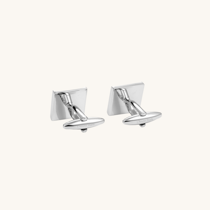 Men's Apex Geometric Mother of Pearl Cufflinks