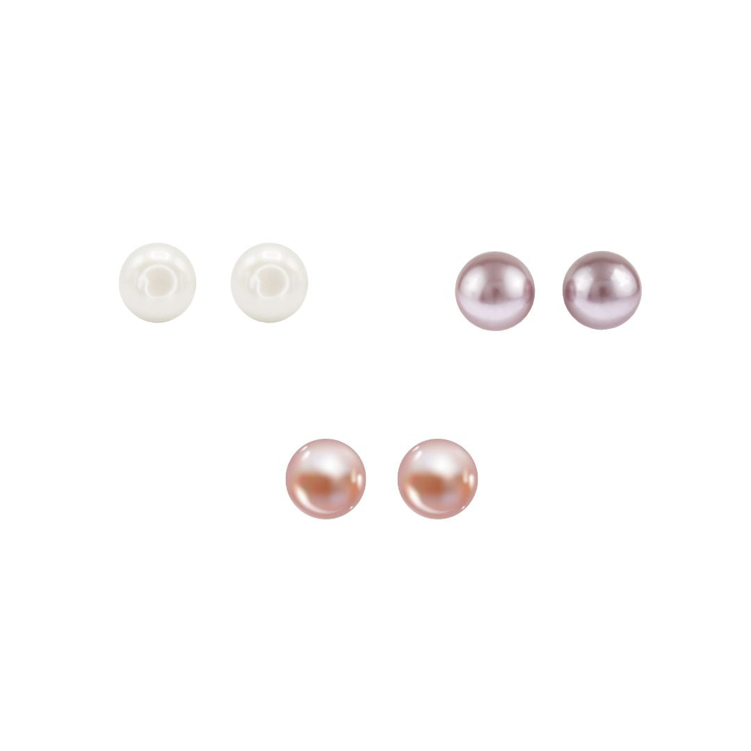 Freshwater Pearl Stud Set