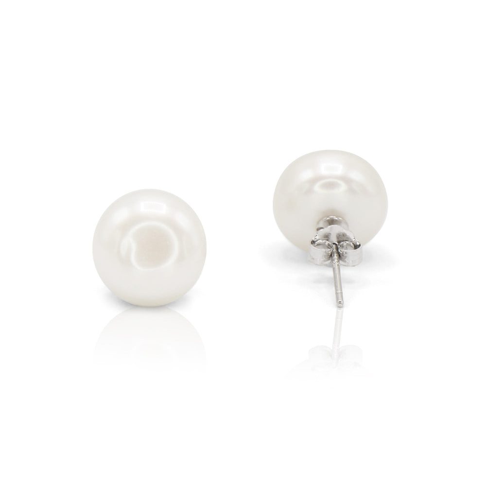 Freshwater Pearl Stud Earring in Sterling Silver - L'Amour Pearls