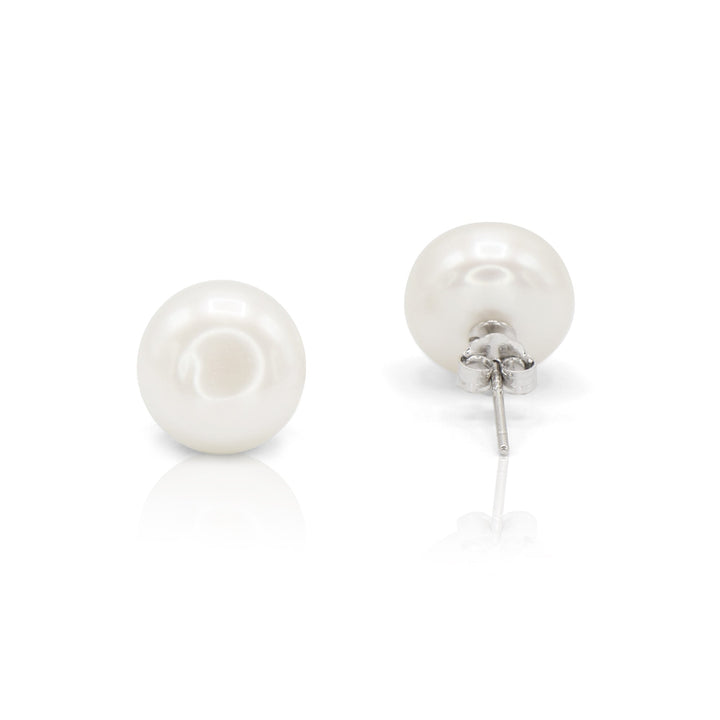 Freshwater Pearl Stud Earring in Sterling Silver - L'Amour Pearls